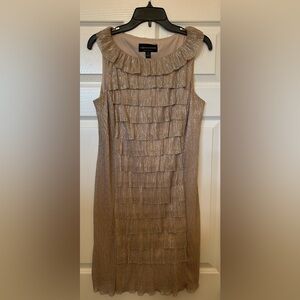 Connected apparel size 10 gold Fringed Flapper dress style.